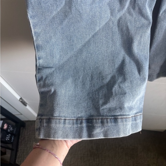 Fashion Nova Blue Flare Wide Leg Jeans - Picture 3 of 5